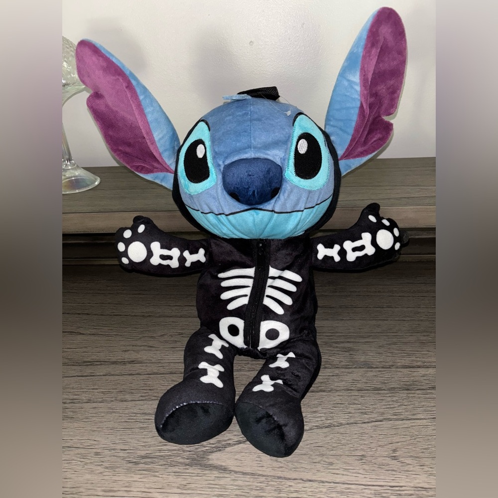 Stitch Skeleton Halloween Plush Backpack